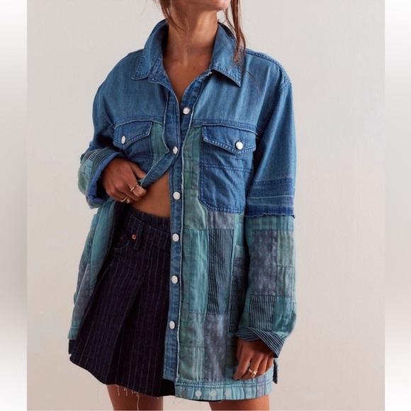 We The Free Heritage Quilted Shirt Jacket MWT - Picture 2 of 10